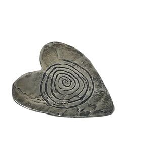 Wendall Silver Heart Brooch